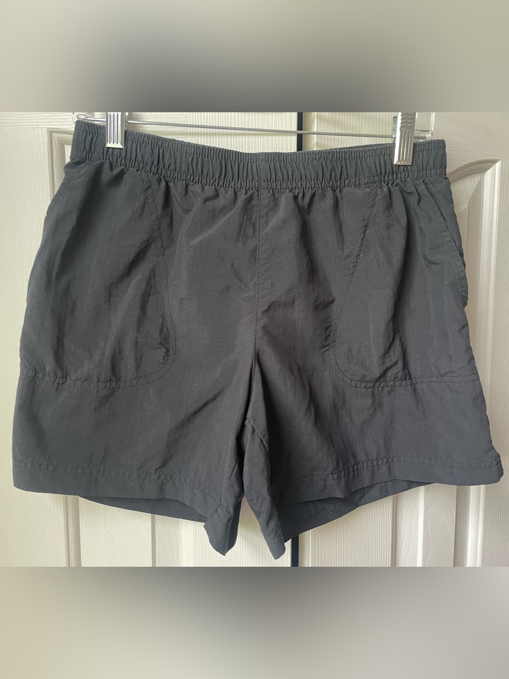 Columbia Black Elastic Waist Shorts